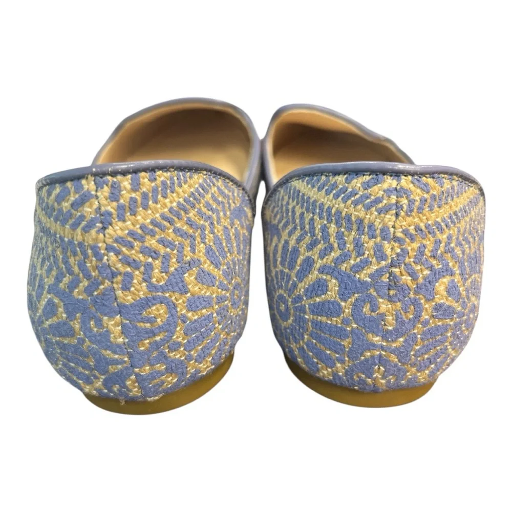 Soft Surroundings Amelia D’Orsay Blue  textured flats.  Size 8 - Picture 7 of 7